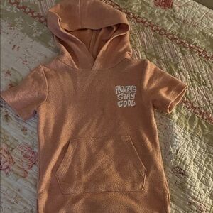 Kids Hooded Shirt - Peach